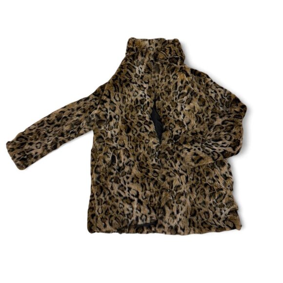 Oversized Leopard print faux fur Coat - Picture 1 of 3